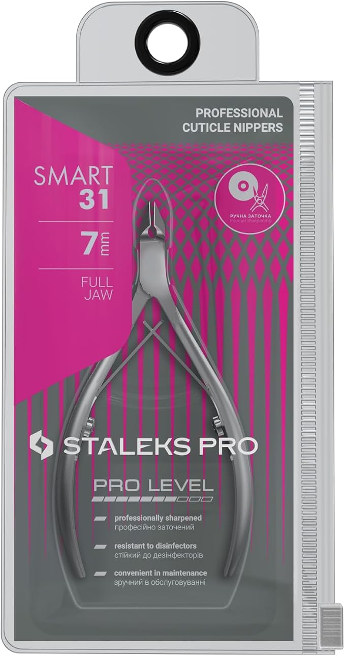 Staleks Pro SMART 31 Cuticle Nippers – 7mm Blade Cuticle Trimmer – Sharp & - Image 2