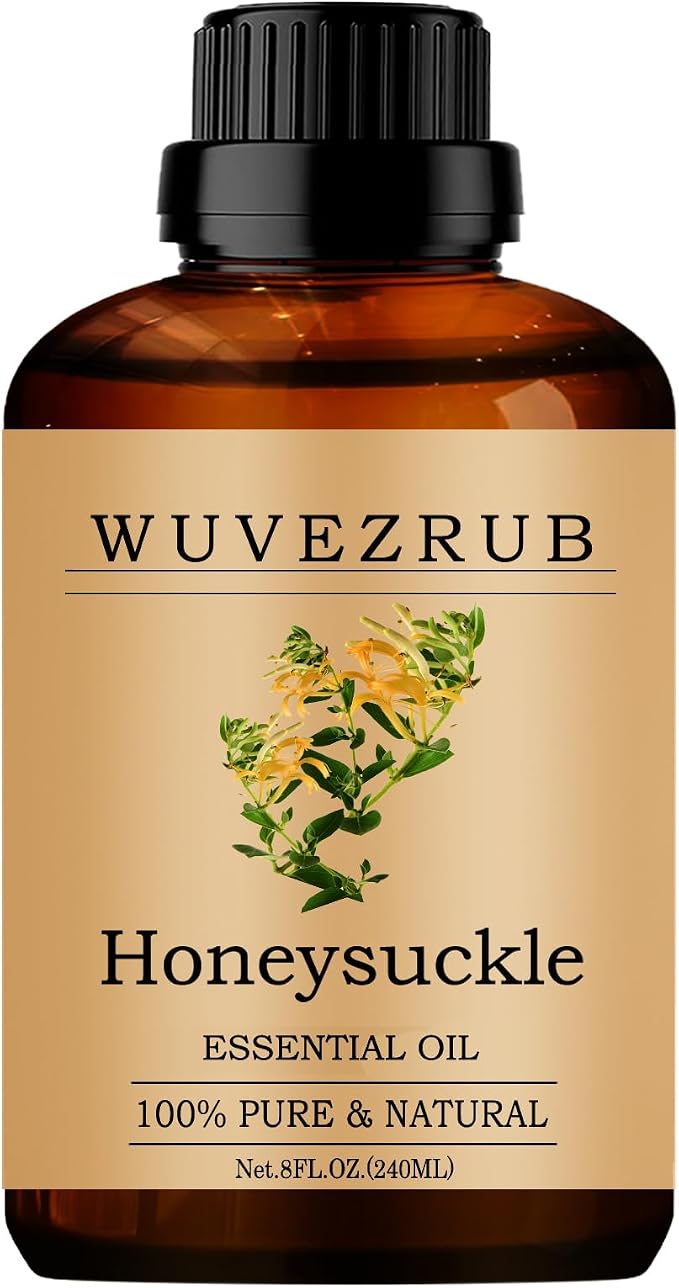 Honeysuckle Essential Oils, 240ML Pure and Natural Essential Oil by WUVEZRUB