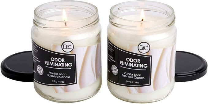 Vanilla Two Pack Odor Eliminating Highly Fragranced Candle - Image 2