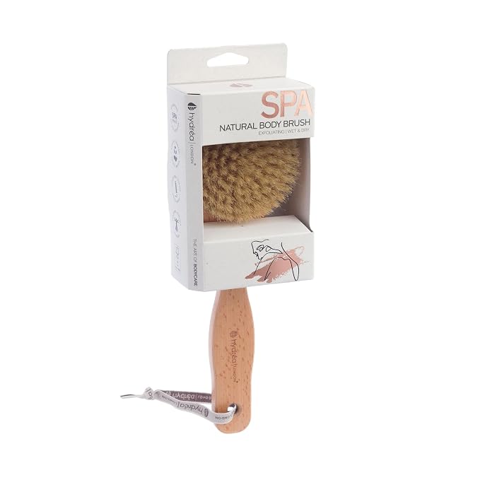 Hydrea London Dry Body Brush –Short Handle Premium Exfoliating Dry Skin Brush - Image 2