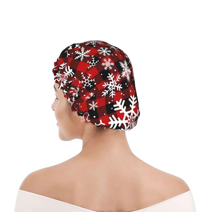 Christmas Snowflakes Shower Cap - Image 7