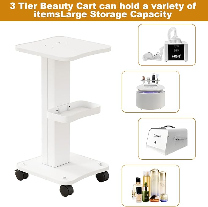 uyoyous 3 Tier Esthetician Rolling Cart - Image 7