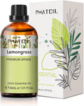 Lemongrass Essential Oil 1.01fl.oz/30ml, PHATOIL Lemongrass Oils Long Lasting by PHATOIL