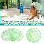 18 Pack Shower Caps for Women, Waterproof Reusable & Disposable Adjustable Bath - Image 5