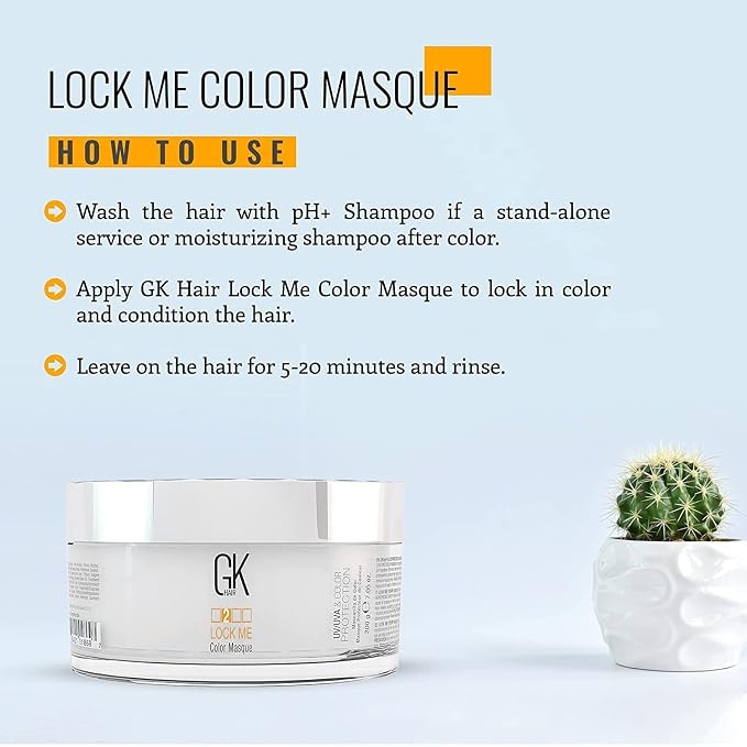GK HAIR Hair Masque Global Keratin Lock Me Deep Conditioner Mask - Image 6