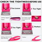 Pink Adjustable Artificial Acrylic Fake Nail False Nail Tip Clipper Cutter - Image 3