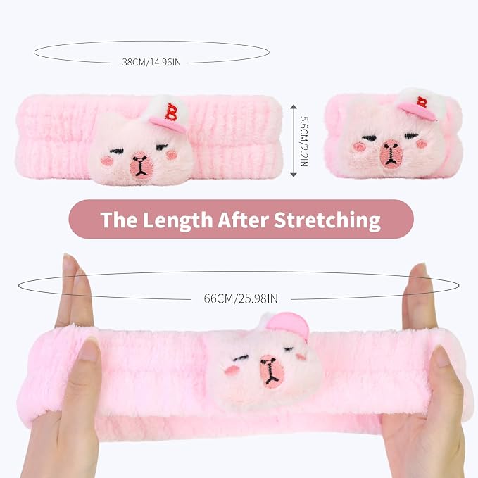Kawaii Spa Headband and Wristband Set - Image 7