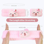 Kawaii Spa Headband and Wristband Set - Image 7