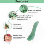 Gua Sha Facials Tools for Back Massage Tools Board Natural Jade Stone for SPA - Image 2