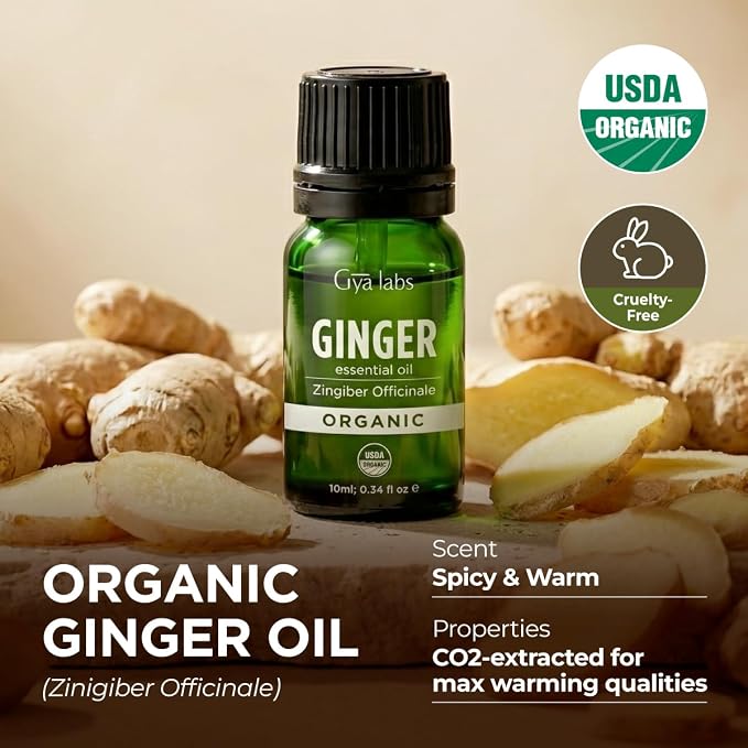 Gya Labs USDA Certified Organic Ginger Essential Oil - Image 4