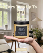 M&SENSE Lemon Vanilla Scented Candles, 11.6oz Natural Soy Wax, 70 Hours Long - Image 4
