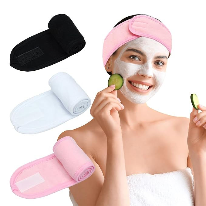 3 Pack Facial Spa Headband for Women by Unknown