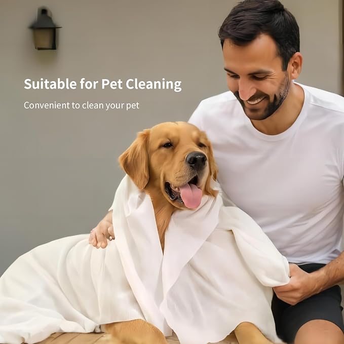 10 Pack Disposable Bath Towels Durable Large Portable Thicken Camping Towels - Image 8