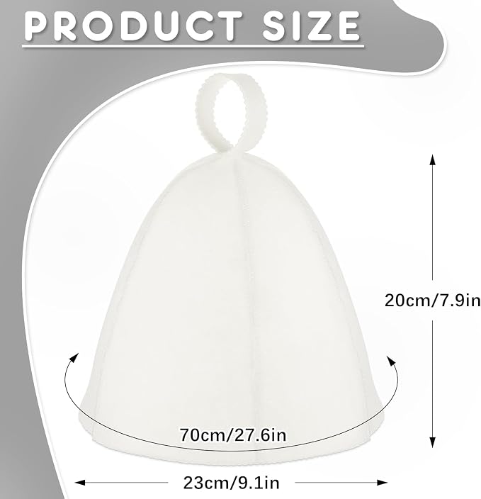 JaGely Sauna Hat for Men Women Sauna Hat Vaporarium Cap Russian Banya Cap for - Image 2