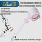 Shower Head with Handheld, Shower Heads High Pressure, High Flow Even with Low - Image 7