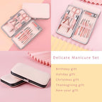 Pink Manicure Set Beauty Tool Portable 12 in 1 - Image 5