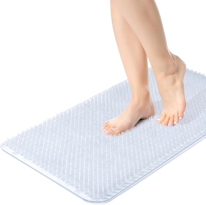 Yolife Shower Foot Scrubber Mat, Anti-Slip Bath Mat by yolife