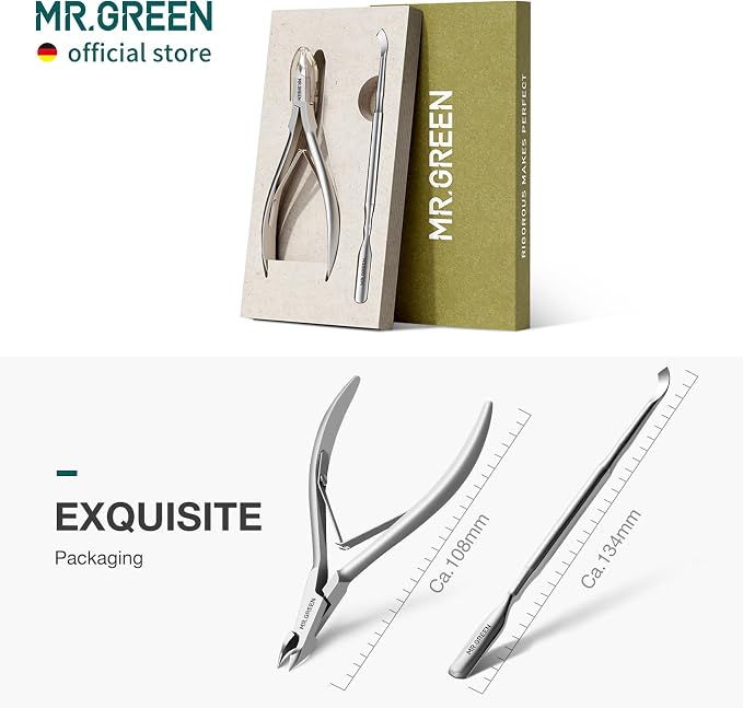MR.GREEN Cuticle Nippers Nail Manicure Scissors Cuticle Clippers Trimmer Dead - Image 7