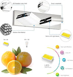 SineRise LED Modern Bathroom Vanity Light Fixtures, Chrome Modern Acrylic - Image 3