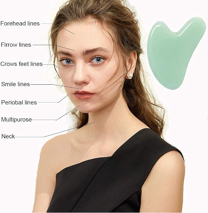 Ditind Gua Sha, Jade Stone Gua Sha Massage Tool, Guasha Tool - Image 4