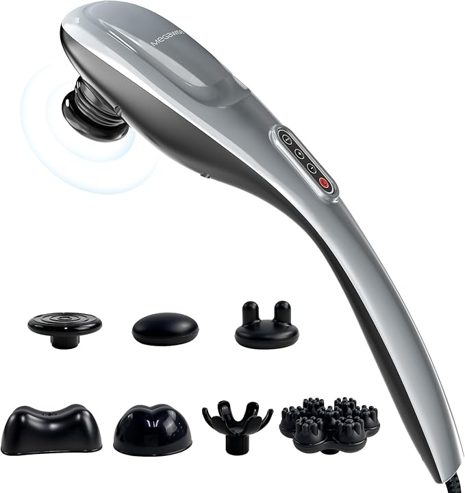 MEGAWISE Handheld Back Massager | Deep Tissue Percussion Massage by MEGAWISE