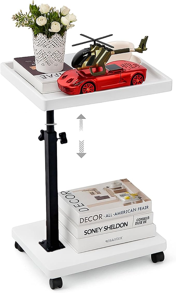 C Table End Table Adjustable Height, C Shaped End - Image 3