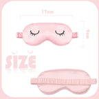 Cute Sleep Mask for Kids, 2 Pack Silk Sleeping Eye Cover Adjustable Mask Night - Image 2