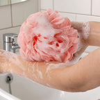 BTYMS 4 Pcs Loofah Sponge 60g/pc Mesh Pouf Bathing Sponges Bath Scrunchies - Image 6