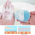 INNERNEED Soft Silicone Facial Cleansing Brush Manual Face Scrubber Exfoliating - Image 4