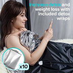 Portable Sauna Blanket with Zipper Arm Holes - 6 ft x 3 ft Far Infrared Sauna - Image 5