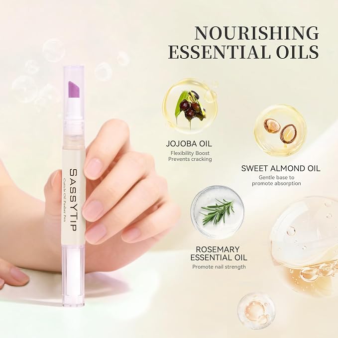 Ceramic Cuticle Pusher & Oil Pen + Cuticle Remover Gel – Gentle Nail Care Kit - Image 6