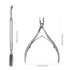 6Pcs Cuticle Clipper with Cuticle Pusher Set, Professional Stainless Steel Dead - Image 2