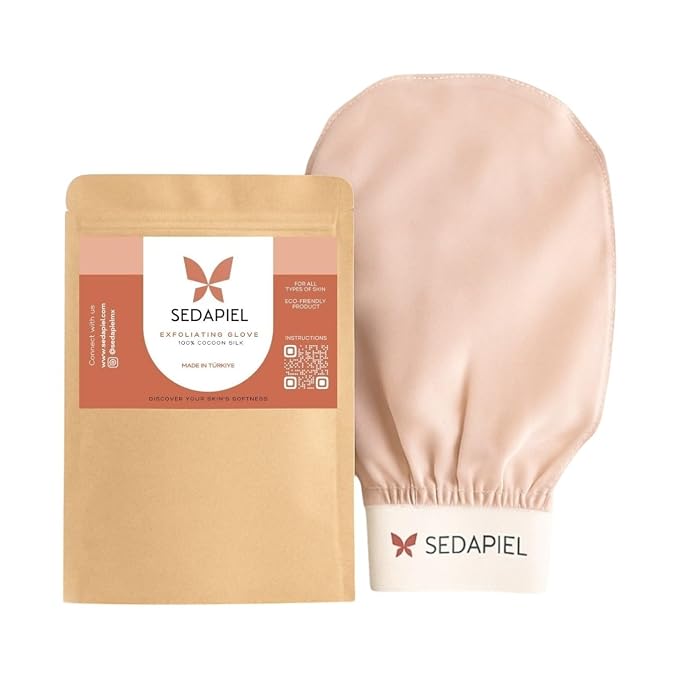 Turkish Silk Exfoliating Glove – Hammam Kese Mitt by Sedapiel