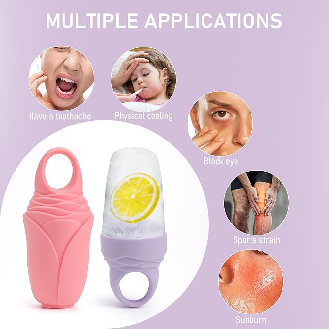 3 Pcs Facial Ice Roller Silicone Mold Reusable - Image 8