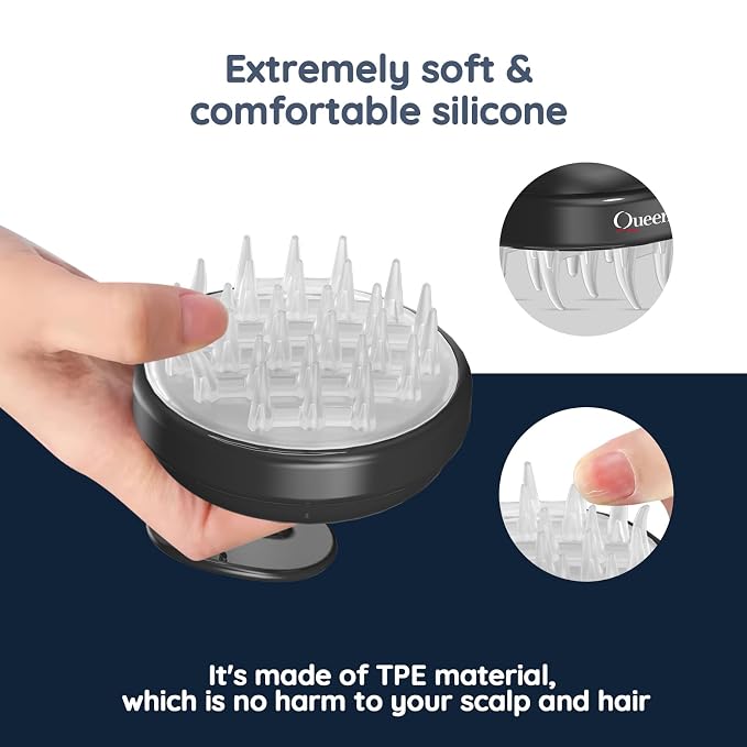 Electric Handheld Hair Massager, Cordless Hair Scalp Massager Portable Head - Image 3