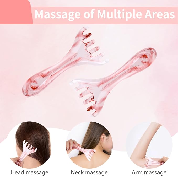 2 Pcs Head Massager Scalp Massager Tool, Six Claw Massage Comb - Image 4
