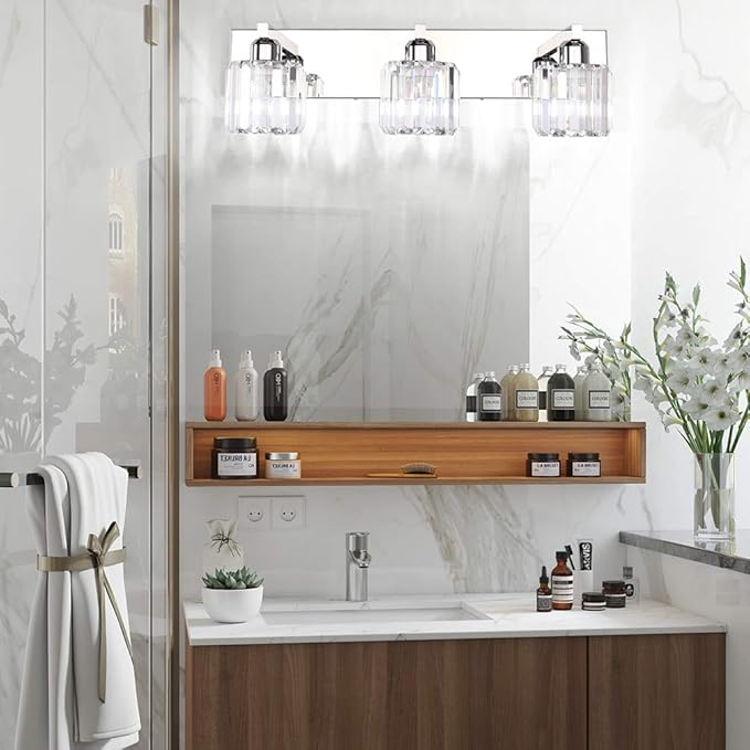 Aipsun Crystal Vanity Light Fixtures Modern Vanity Light - Image 4