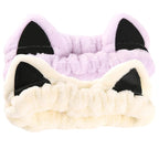 2 Pcs Cat Ears Headband, Cute Spa Headbands by Waliah