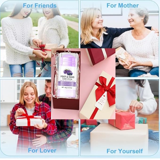 Rose Cracked Heel Treatment Foot Balm, Butter Stick Foot Cream Moisturizer - Image 6