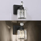PRESDE 1-Light Bathroom Vanity Light, Modern Matte Black Wall Sconce - Image 7