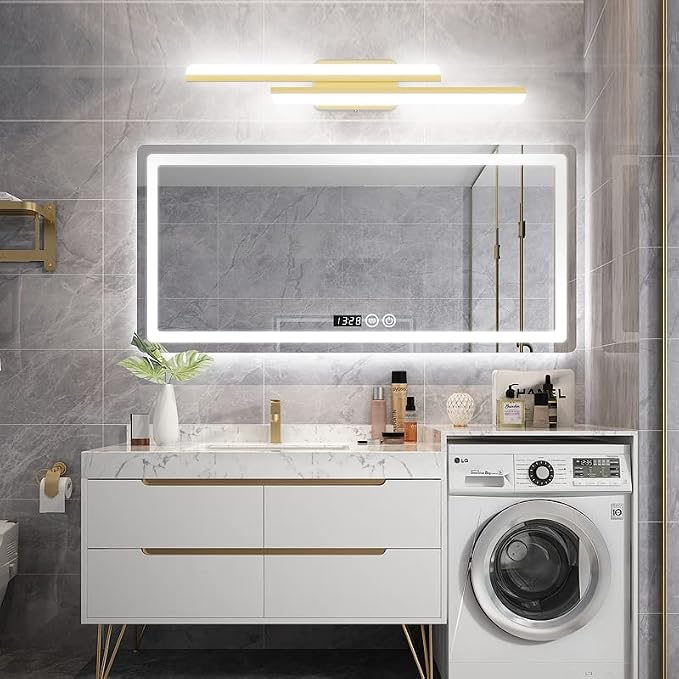 Ralbay 32" LED Gold Vanity Lights - Image 2