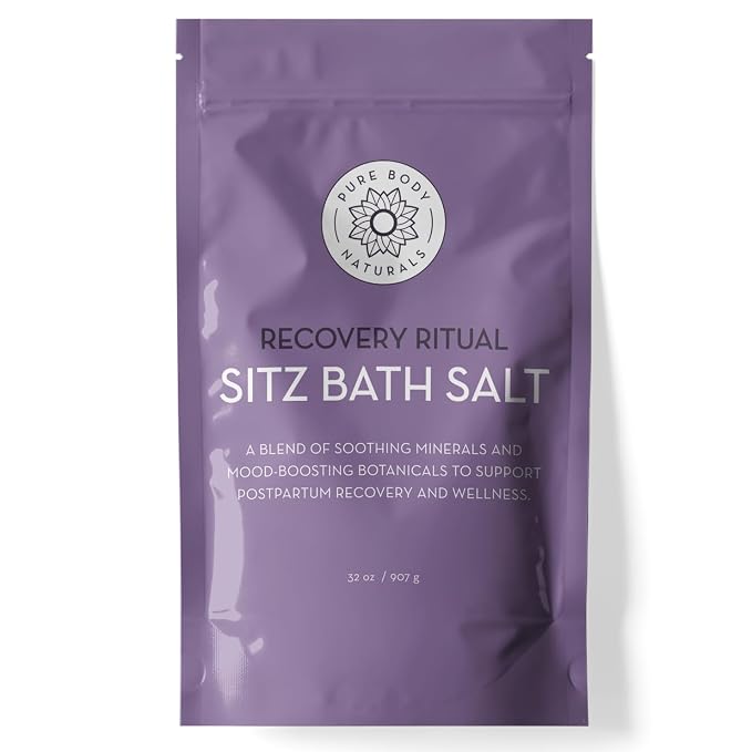 Pure Body Naturals Sitz Bath Salt – Postpartum Care and Hemorrhoid Comfort – by PureBodyNaturals