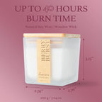 Scented Candle, 7.04 oz Berry Burst Aromatherapy Candle, Natural Soy Wax - Image 6