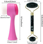 Face Brush 2 in 1, Silicone Facial Cleansing Exfoliating Brush Soft Bristles - Image 7