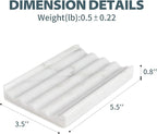 2 Pcs Soap Holder for Bathroom, Marble Soap Dish for Kitchen Countertop - Image 5