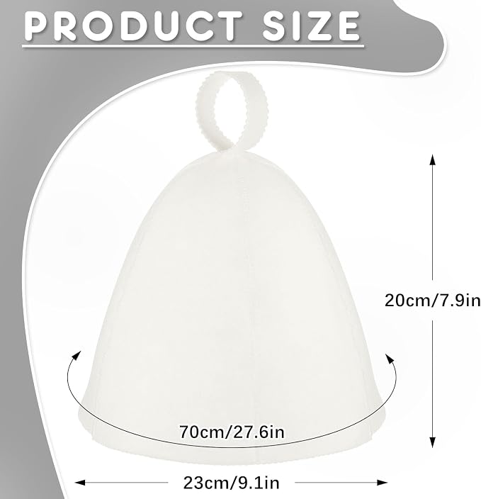 JaGely Sauna Hat for Men Women Sauna Hat Vaporarium Cap Russian Banya Cap for - Image 2