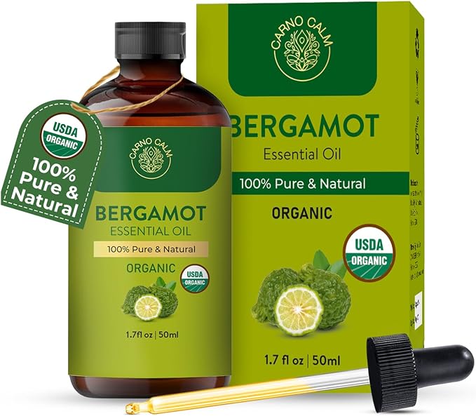 Bergamot Essential Oil | USDA Certified Organic | Bergamot Oil by CarnoCalm