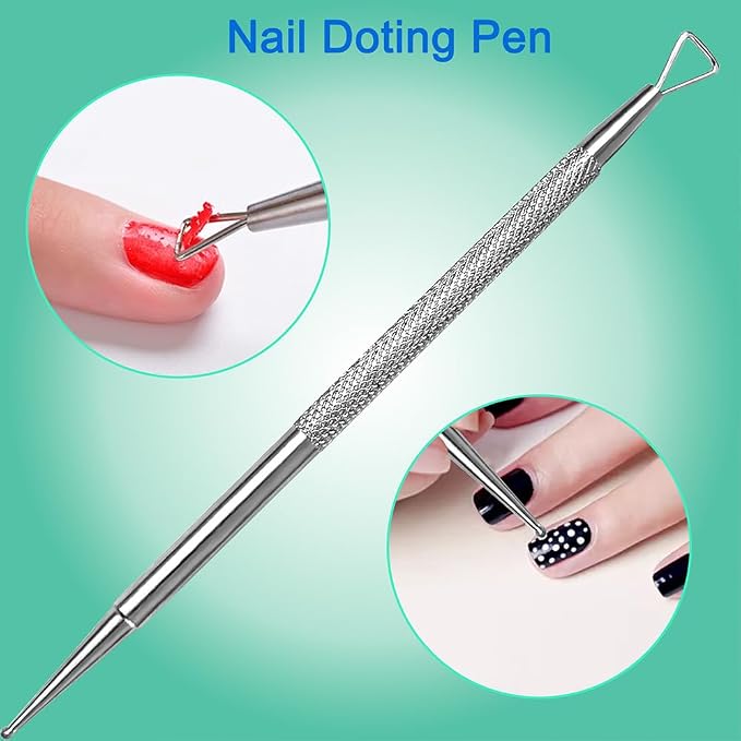 Manicure Kit for Women, 2-Piece Stainless Steel Nail Tools - Image 3