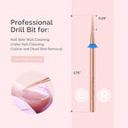 MelodySusie Flame Hexagon Nail Drill Bit, Professional Safety Carbide Under - Image 3