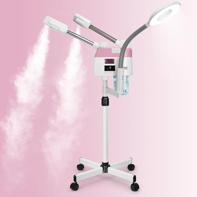 Professional Facial Steamer, 3 in 1 Facial Steamer by FLOLXNB